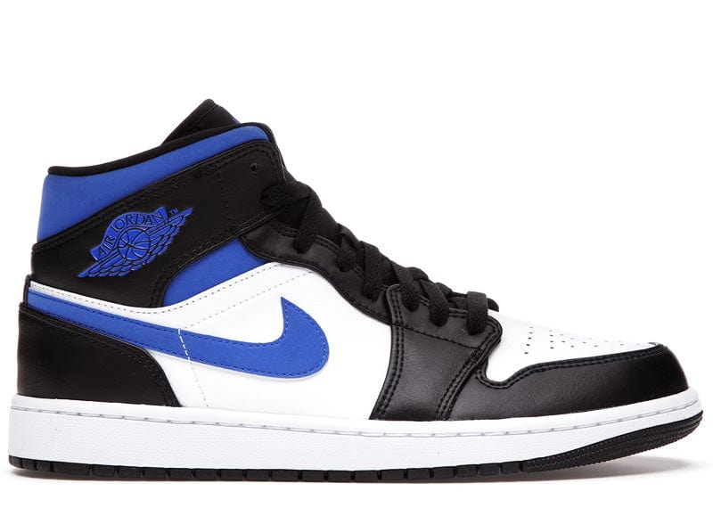 Jordan 1 Mid White Black Racer Blue