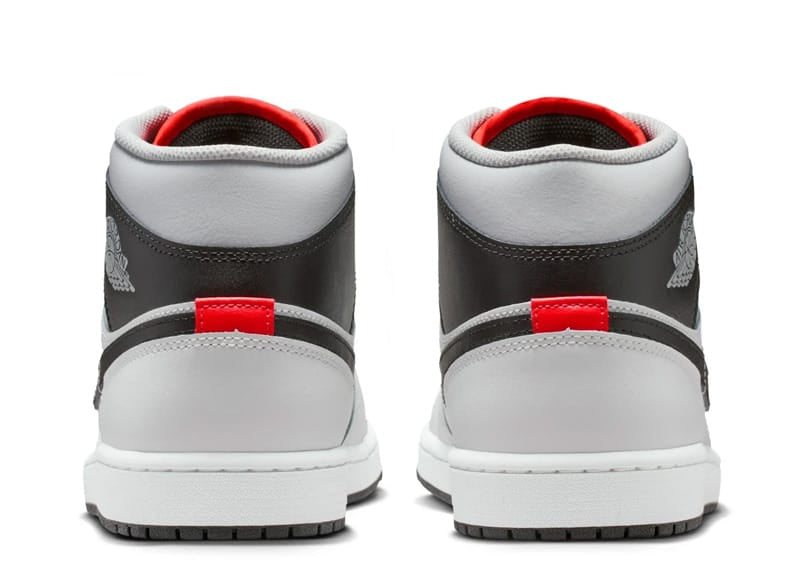 Jordan 1 Mid White Neutral Grey Infrared
