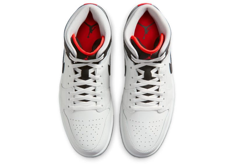 Jordan 1 Mid White Neutral Grey Infrared