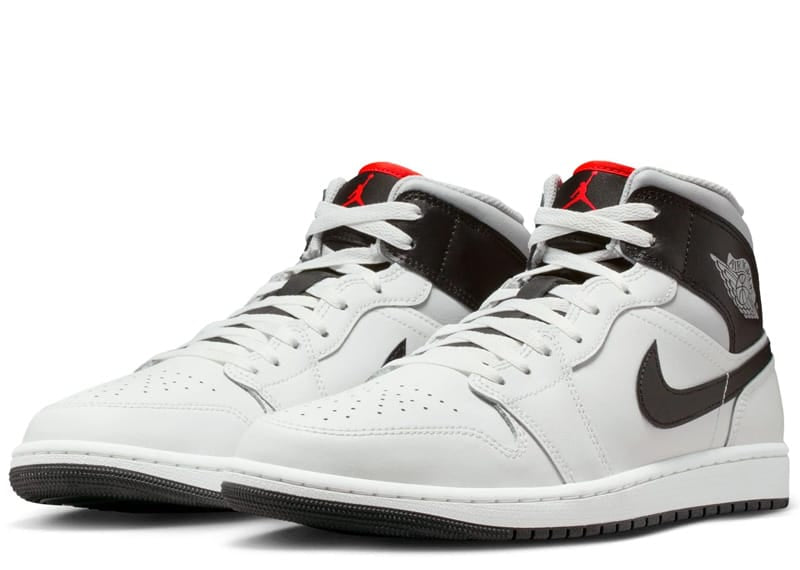 Jordan 1 Mid White Neutral Grey Infrared