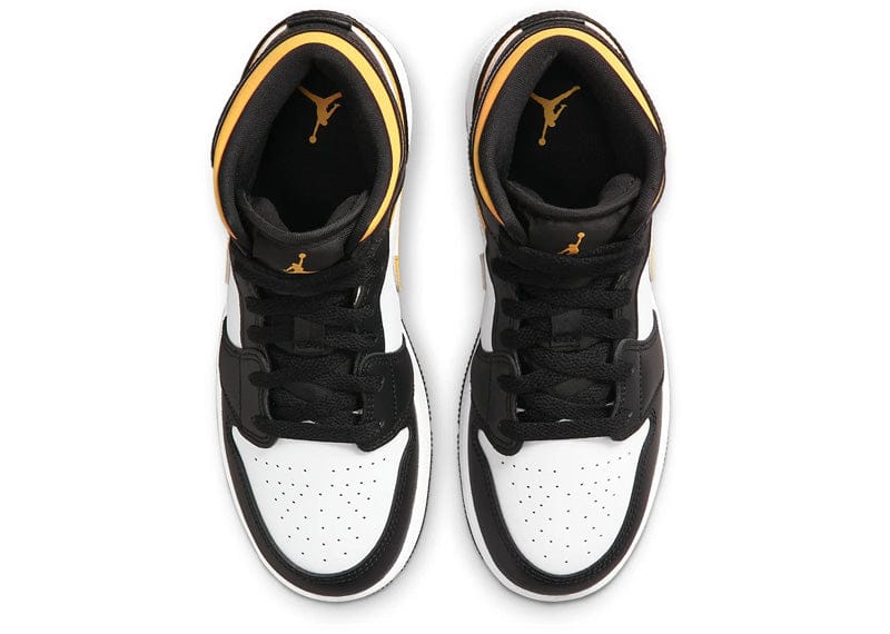 Jordan 1 Mid White Pollen Black (GS)