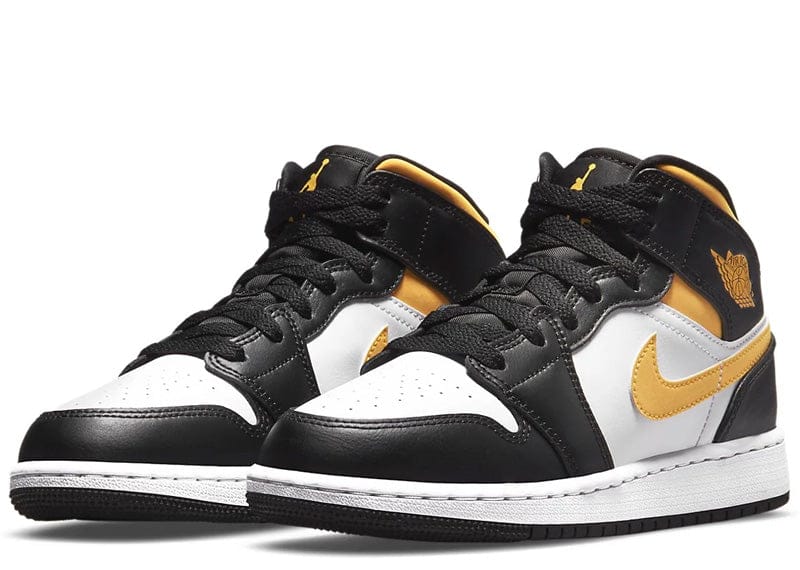 Jordan 1 Mid White Pollen Black (GS)