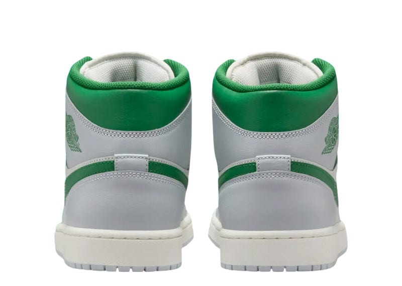Jordan 1 Mid White Pure Platinum Pine Green