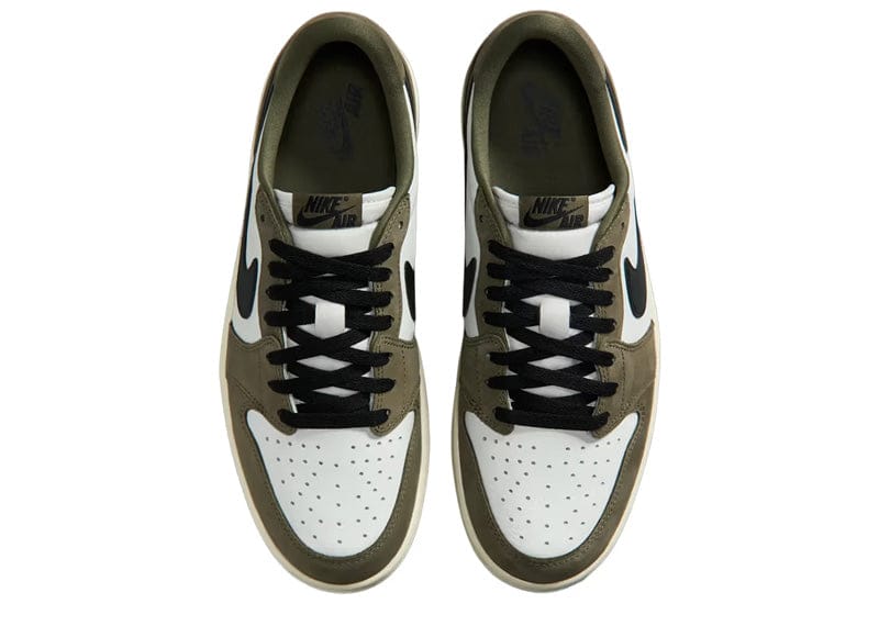 Air Jordan 1 Retro Low Medium Olive Summit White Sail Black