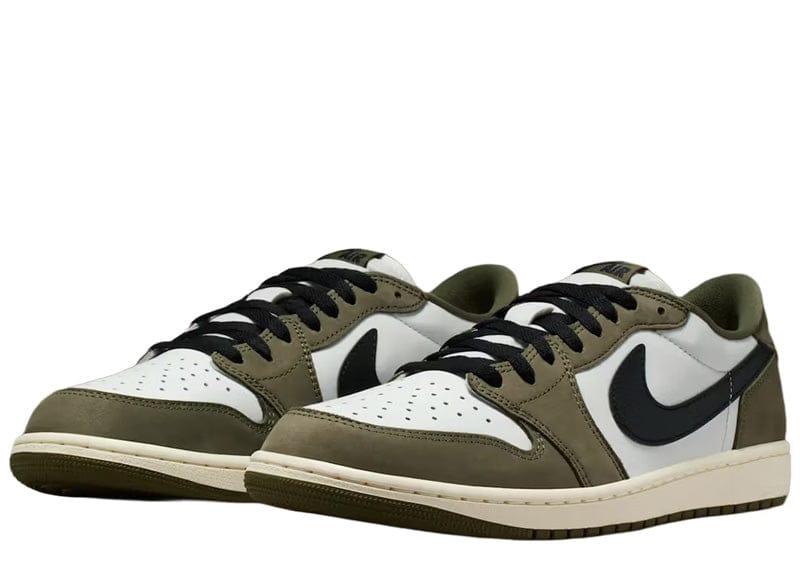 Air Jordan 1 Retro Low Medium Olive Summit White Sail Black