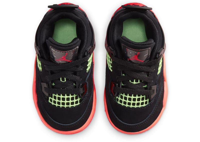 Jordan 4 Retro Black Infrared Barely Volt (TD)