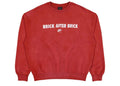Jordan Bike Air x Nigel Sylvester Fleece Crewneck Sweatshirt Cinnabar Red