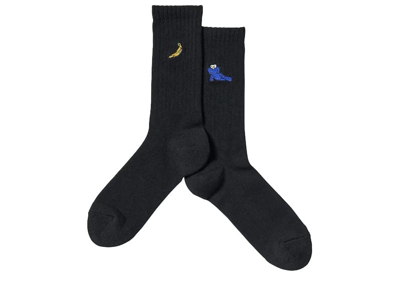 KAWS x Uniqlo Warhol 473504 Socks Black