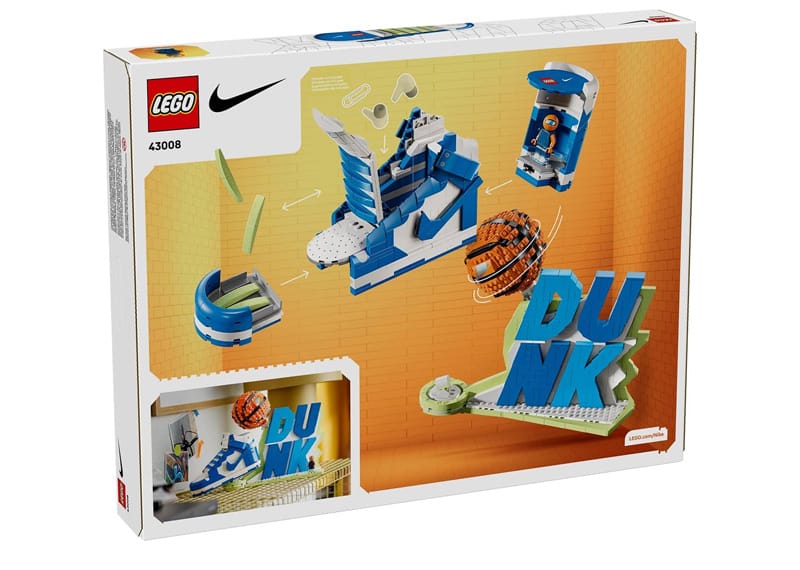 Nike Dunk x LEGO Set Sneaker Building Kit with Exclusive Minifigure