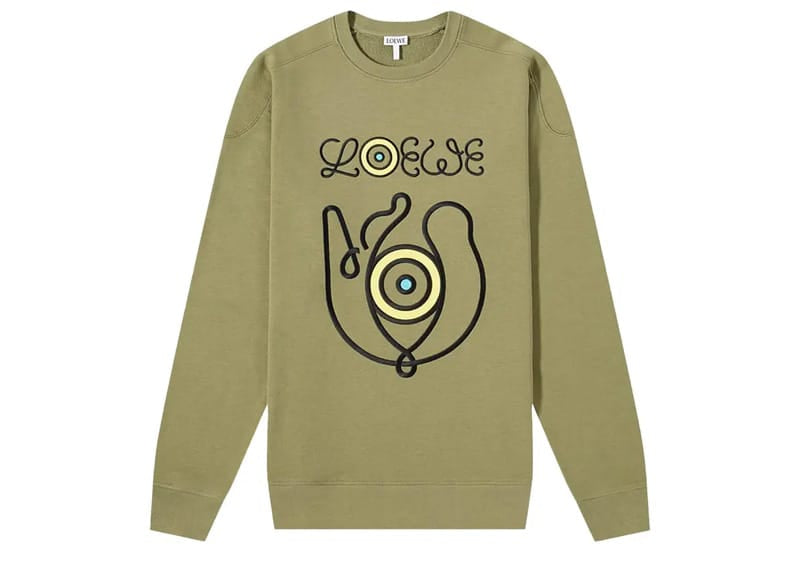 Loewe Eln Embroiderey Sweatshirt 'Green Park'