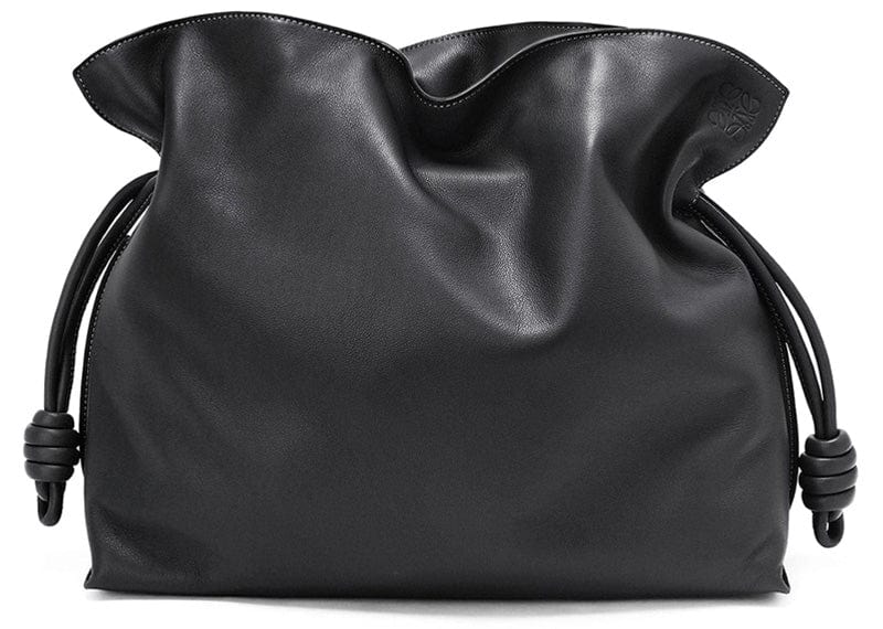 LOEWE Flamenco Clutch In Nappa Calfskin Large Black