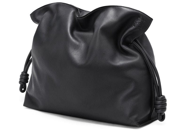 LOEWE Flamenco Clutch In Nappa Calfskin Large Black