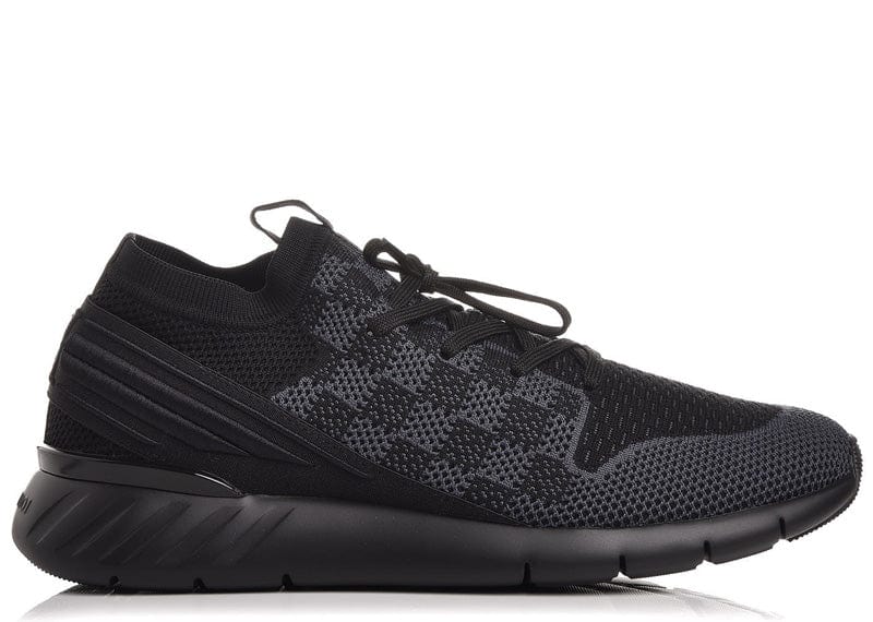 Louis Vuitton Black Knit Fabric Fast Lane Lace Up
