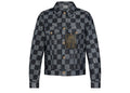 Louis Vuitton Distorted Damier Denim Jacket Cotton Denim Navy