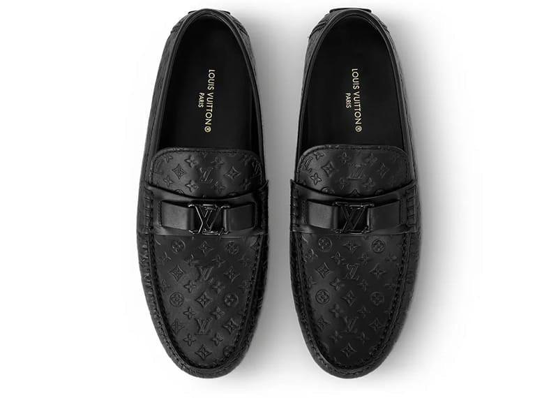 Louis Vuitton Hockennheim Moccasin Monogram Loafer Black