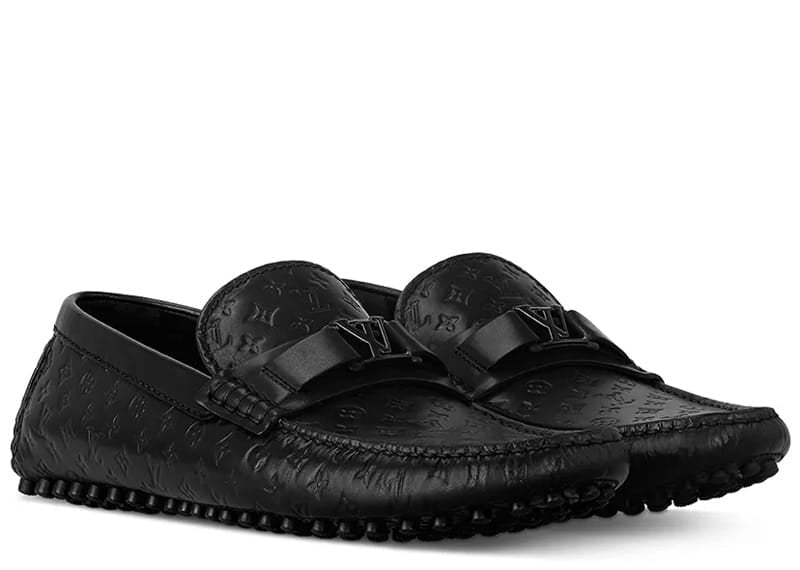 Louis Vuitton Hockennheim Moccasin Monogram Loafer Black