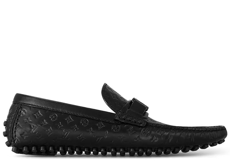 Louis Vuitton Hockennheim Moccasin Monogram Loafer Black