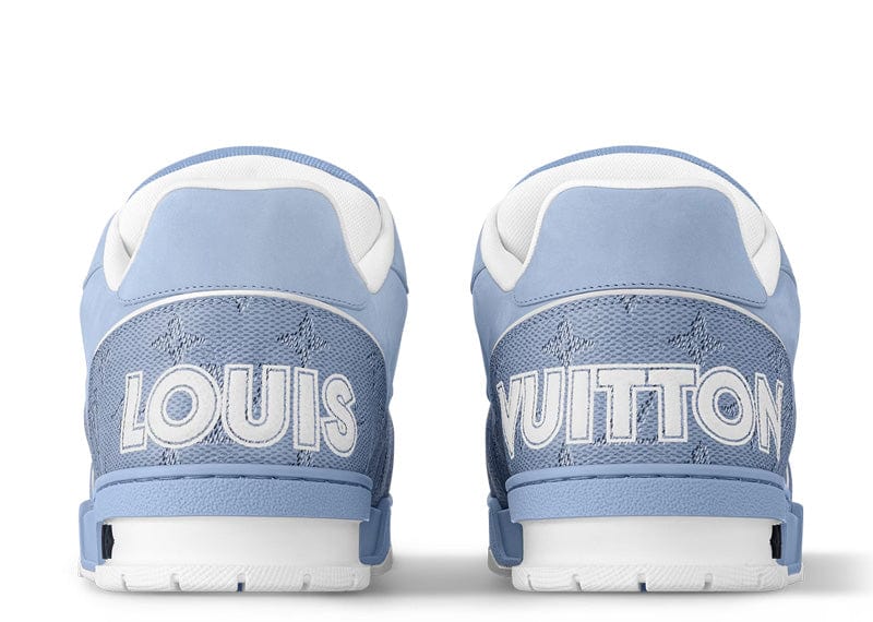 Louis Vuitton LV Trainer Velcro Strap Monogram Nubuck Calf Blue