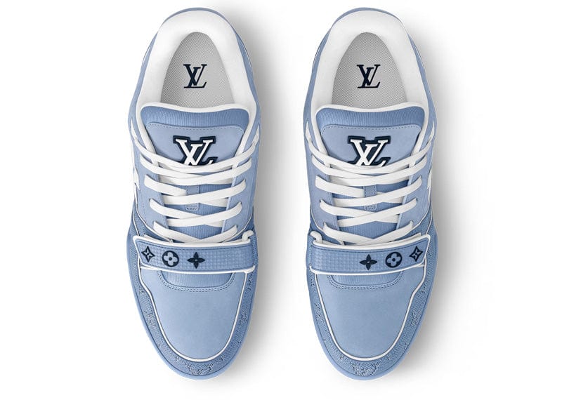 Louis Vuitton LV Trainer Velcro Strap Monogram Nubuck Calf Blue