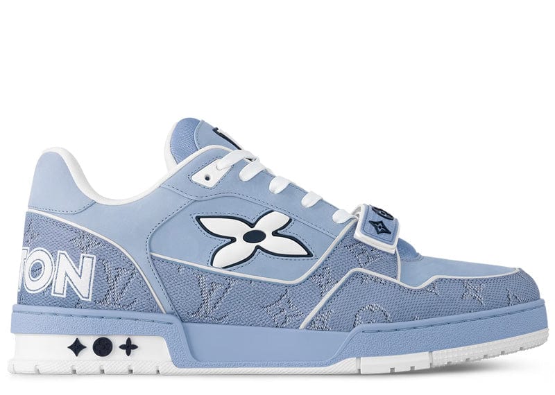 Louis Vuitton LV Trainer Velcro Strap Monogram Nubuck Calf Blue