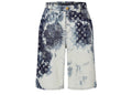 Louis Vuitton Monogram Bandana Baggy Fit Denim Shorts Indigo/White
