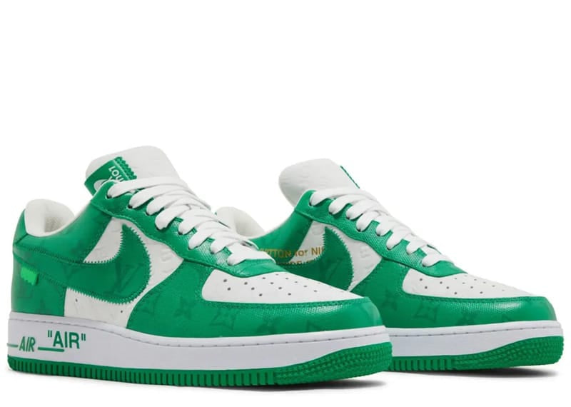 Louis Vuitton Nike Air Force 1 Low By Virgil Abloh White Green