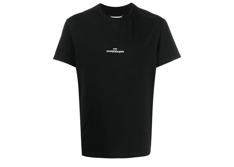 Maison Margiela Disorted Chest Logo Tee Black