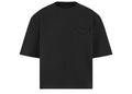 Manière De Voir Boxy Cropped T-Shirt Black