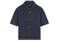 Manière De Voir Boxy Denim Revere Shirt Indigo