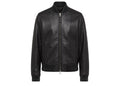 Manière De Voir Faux Leather Bomber Jacket Black