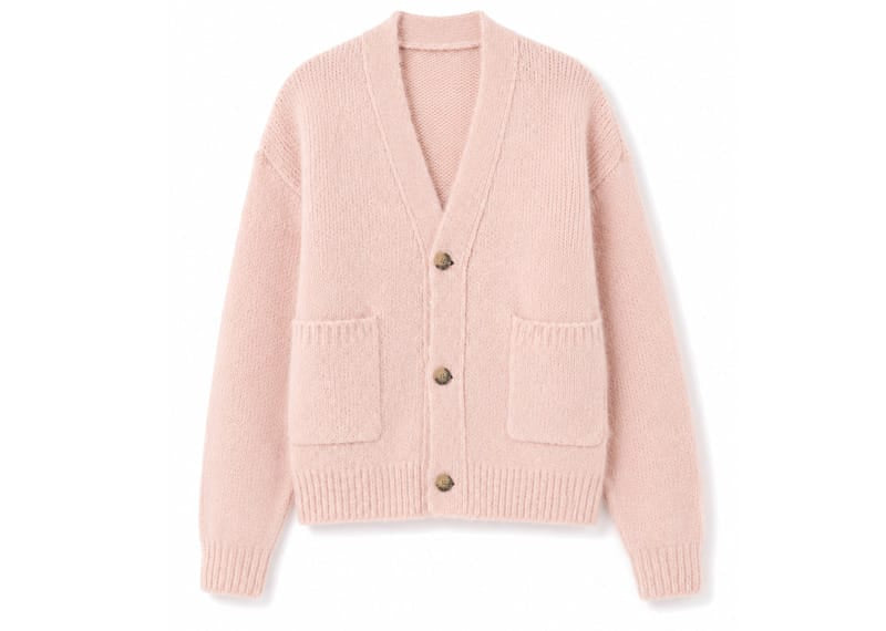 Manière De Voir Knitted Cardigan Pale Pink