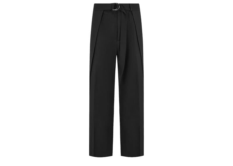 Manière De Voir Wide Fit Wrap Leg Tailored Pants Black