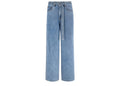 Manière de Voir Wide Leg Belted Jeans Blue Wash