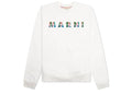 Marni Gingham Logo Sweatshirt Natural White