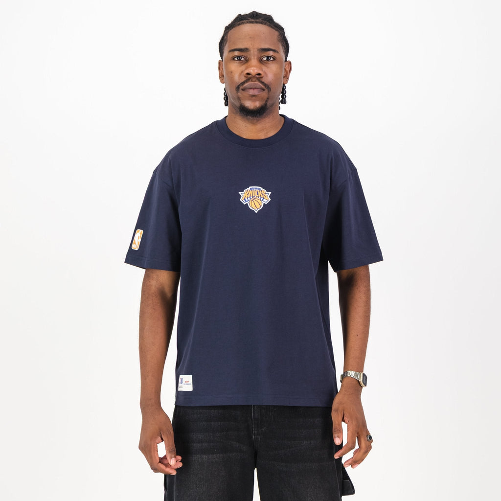 NBA New York Knicks Boxy Tee-Navy