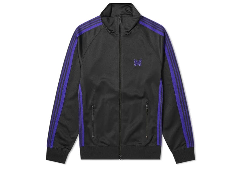 Needles Track Jacket Charcoal/Purple