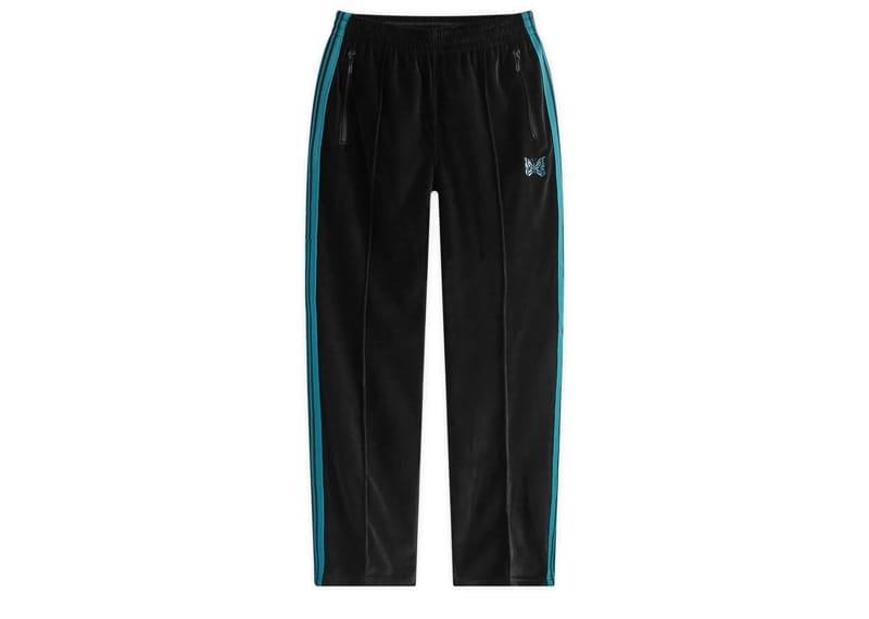 Needles Velour Narrow Track Pant Black