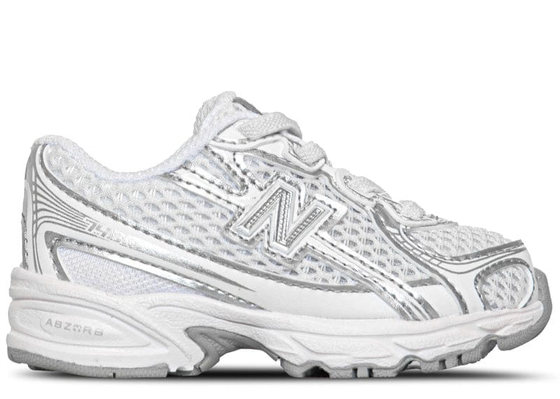 New Balance 740 Bungee Lace White Silver Metallic (TD)