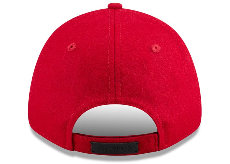 Fear of God x New Era 9FORTY Kansas City Monarchs MLB Adjustable Scarlet Cap