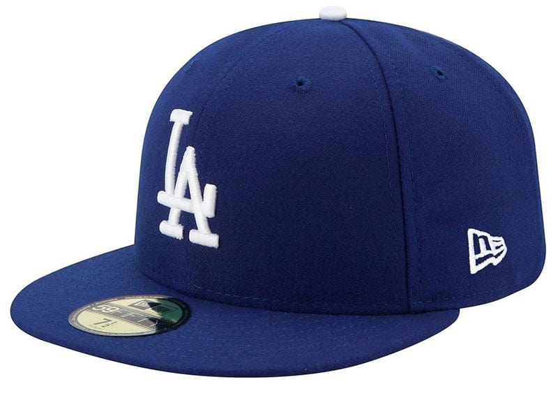 New Era 59Fifty Los Angeles Dodgers MLB 2017 Authentic Collection On Field Game Fitted Cap Blue 7 5/8