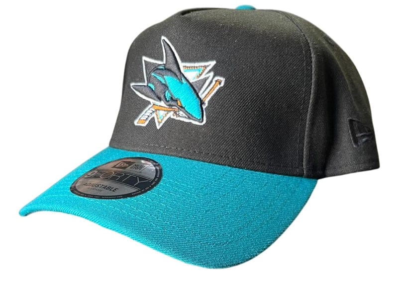 New Era 9FORTY NHL San Jose Sharks Adjustable Cap Black/Teal