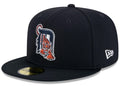 New Era Detroit Tigers 2025 Clubhouse Alt 59FIFTY Fitted Hat Navy 7 1/4
