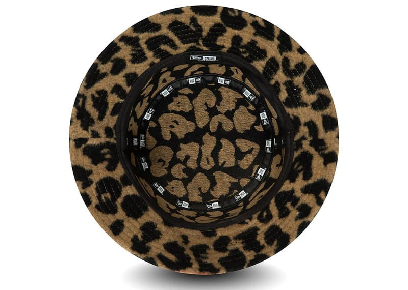 New Era Leopard Camel Bucket Hat