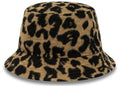 New Era Leopard Camel Bucket Hat