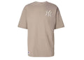New Era MLB League Essentials LC OS Tee New York Yankees Ash Brown/Off White