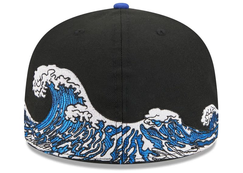 New Era New York Mets Tidal Flow 59FIFTY Fitted Hat Black/Blue 7 7/8