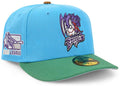 New Era Shreveport Swamp Dragons Blue and Green Fitted Hat 7 1/2