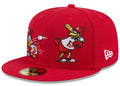 New Era St. Louis Cardinals Generation Mascots 59FIFTY Fitted Hat Red 7 5/8