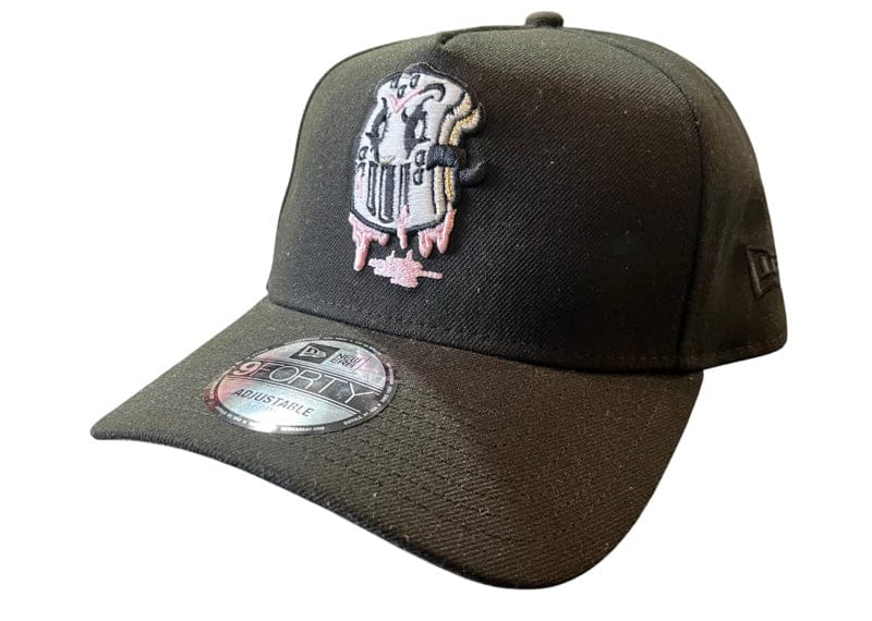 New Era x Hat Club 9FORTY Exclusive Fuji PBJ Anthropomorphic Trash Can Adjustable Cap Black