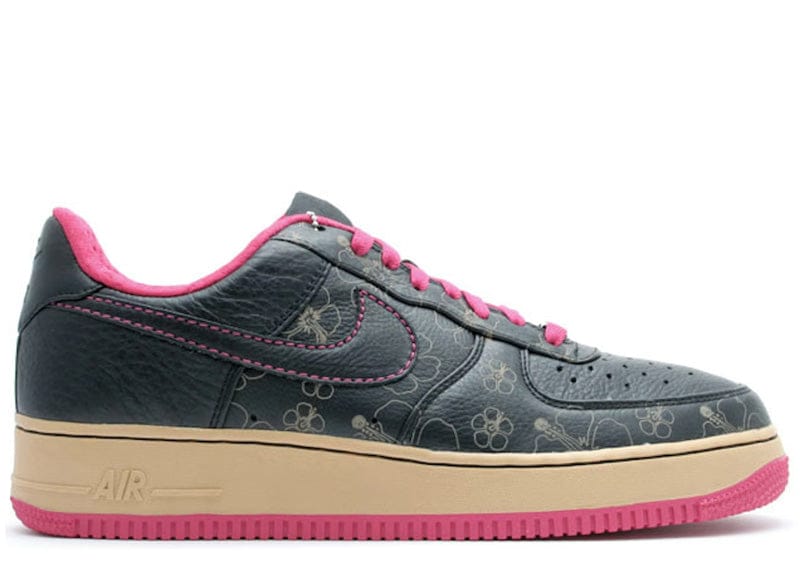 Nike Air Force 1 Low Black Floral Pink